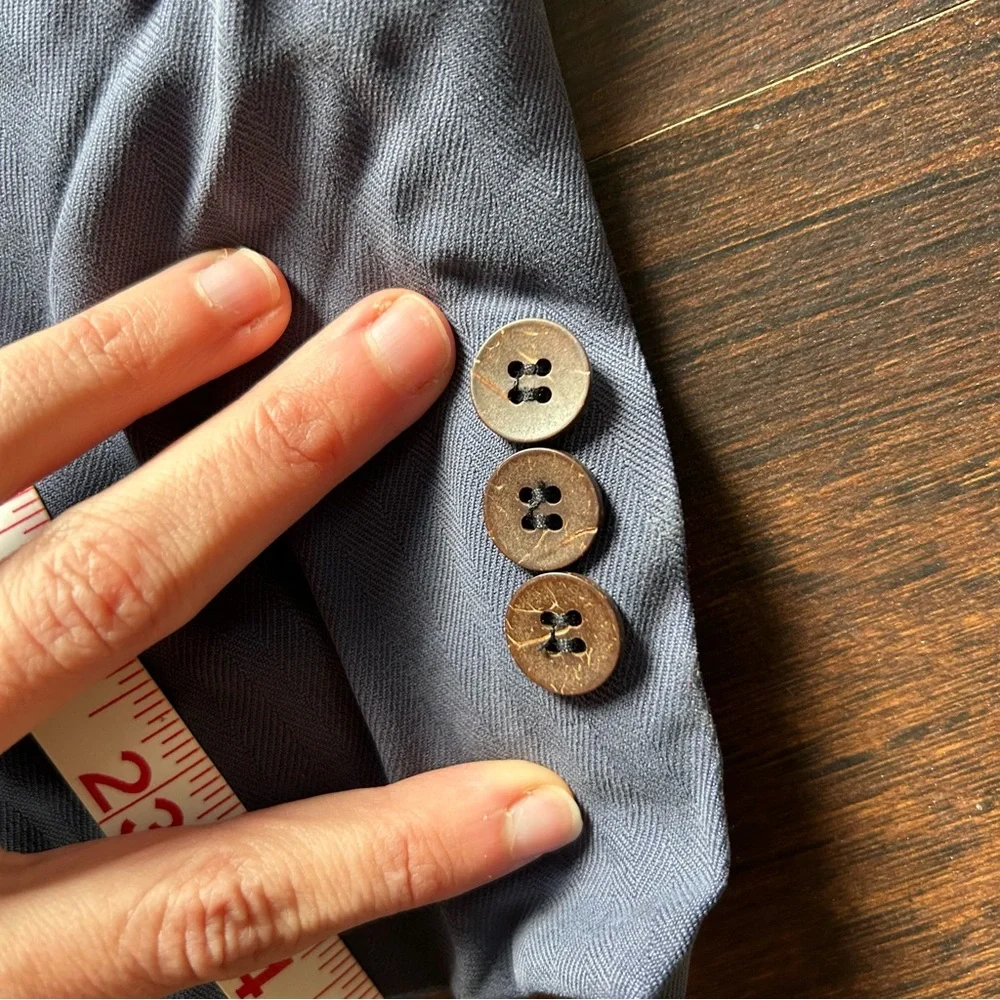 [Joseph & Feiss] Blue Silk Suit Jacket